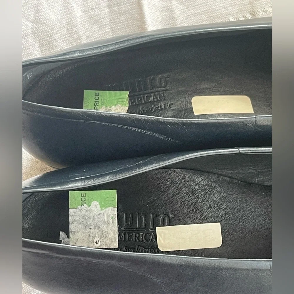 Munro Navy Blue Block Heeled Pumps 11 - Picture 10 of 13